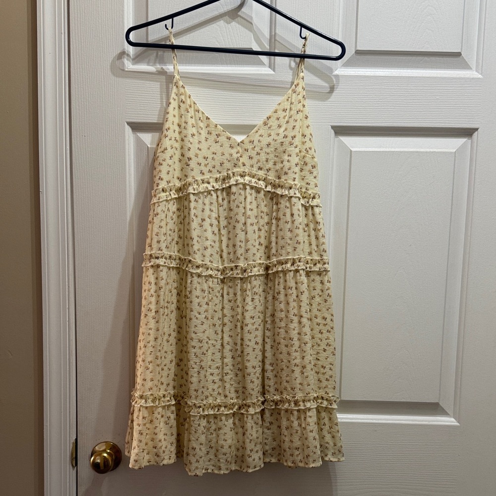 Trixxi Cream Floral Mini Dress